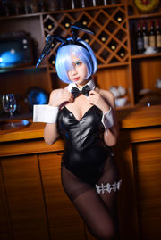 [Cosplay Photo] Populair Coser Nizo Nisa - Rem Bunny Girl