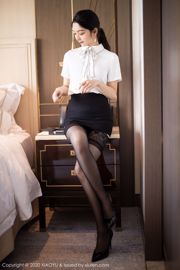 [Language World XIAOYU] Vol. 258 Angela Little Reba "OL in Black Stockings"