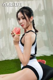 Modello di gamba Xiao Ge "White Silk Watermelon Girl" [Ligui Ligui] Online Beauty