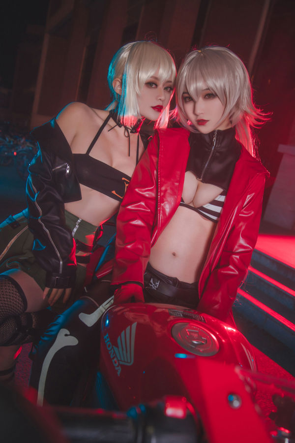 [Cosplay寫真] 動漫博主鐵板燒鬼舞w - 中山碼頭黑貞黑呆雙人