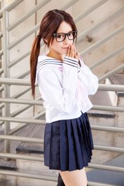 Taiwan beauty Zhang Qijun JULIE "Girl in Stocking School Uniform"