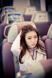 Liu Siqi "Beautiful Stewardess@香港国际机场外拍"